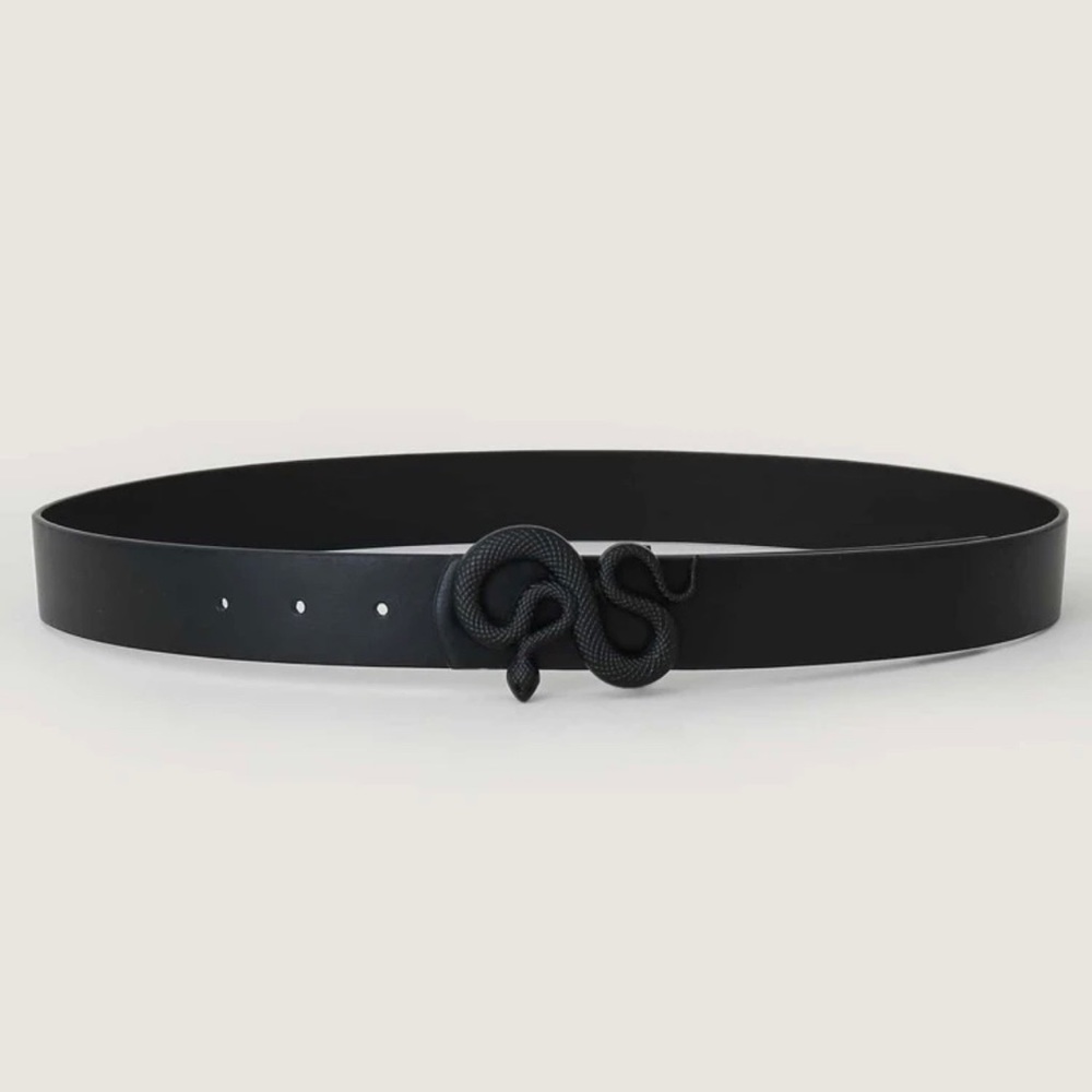 Brand New Black Snake Statement Belt
